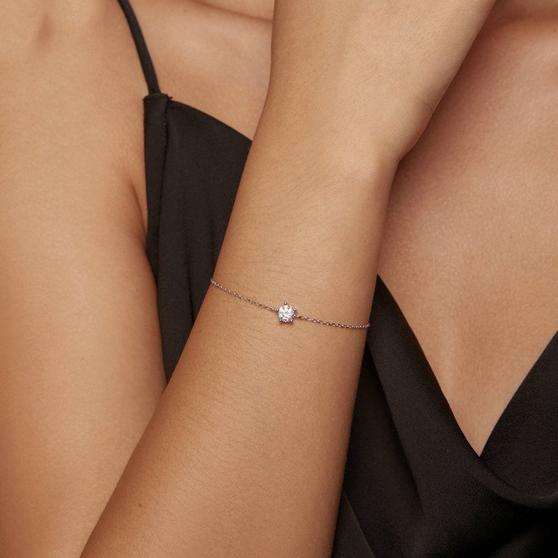 Sparkling Moissanite Bracelet – Certified S925 Sterling Silver Luxury Jewelry