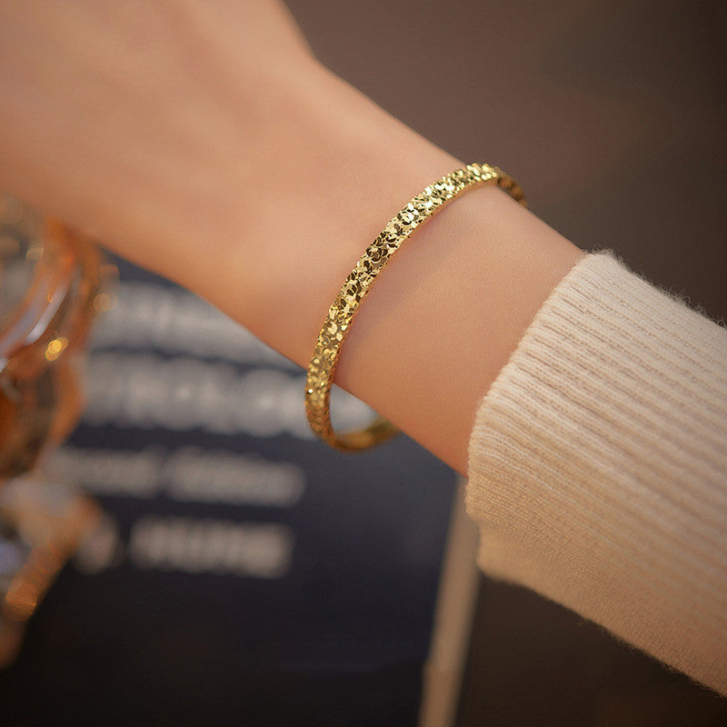 Solid Open Silver Bracelet – Minimalist Luxury Jewelry for Women