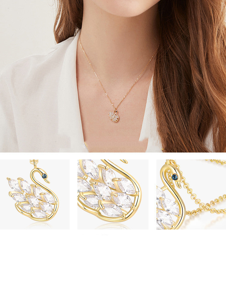 JOJO Little Swan Necklace – Elegant Female Clavicle Chain