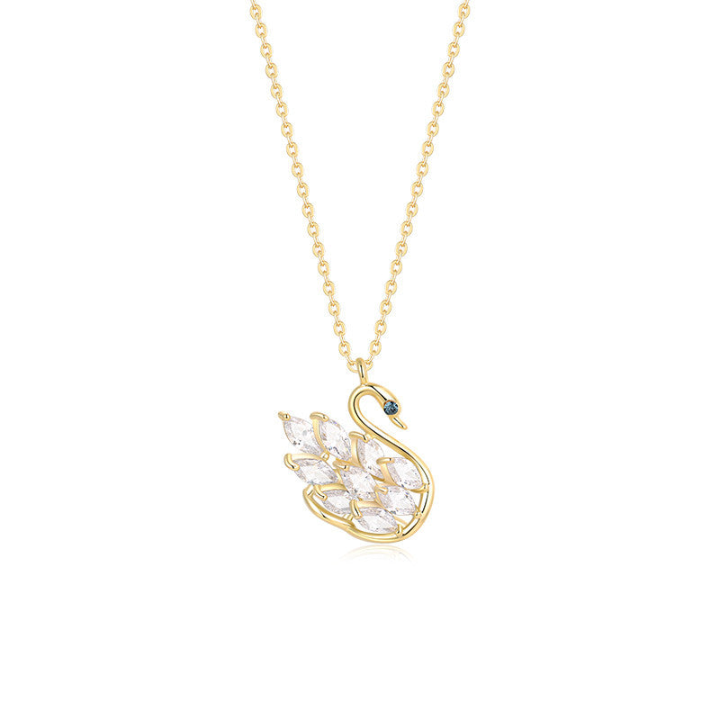 JOJO Little Swan Necklace – Elegant Female Clavicle Chain