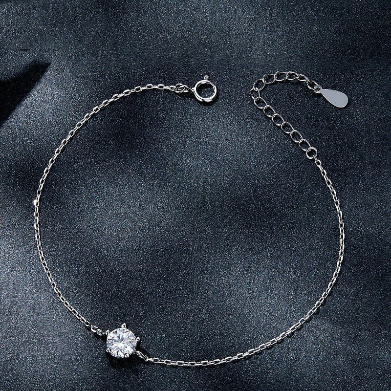 Sparkling Moissanite Bracelet – Certified S925 Sterling Silver Luxury Jewelry