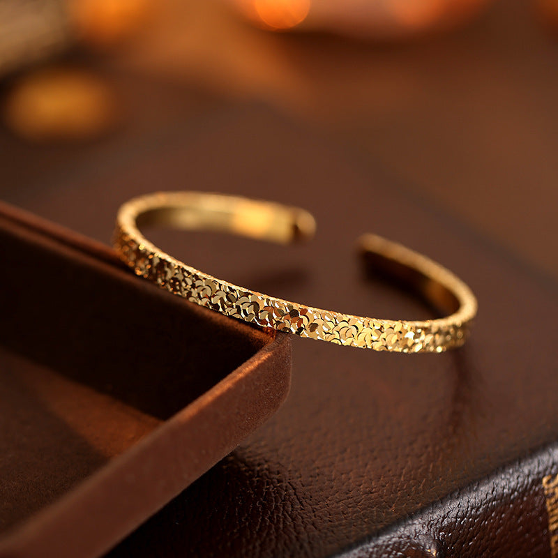 Solid Open Silver Bracelet – Minimalist Luxury Jewelry for Women