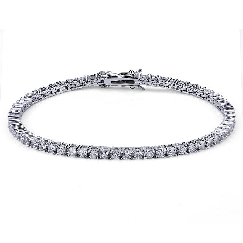 S925 Sterling Silver Moissanite Tennis Bracelet – Luxury Fine Jewelry for Women