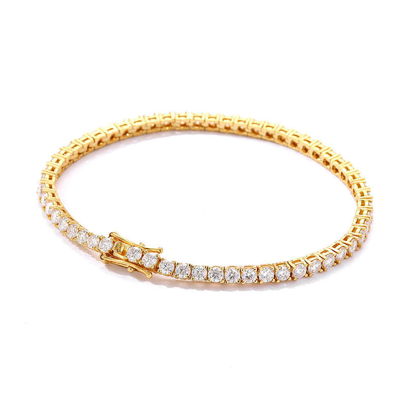 S925 Sterling Silver Moissanite Tennis Bracelet – Luxury Fine Jewelry for Women