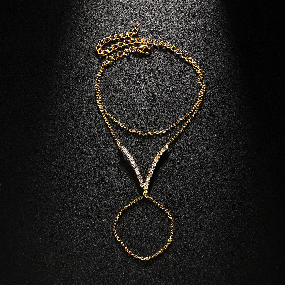 V-Finger Double Layer Bracelet – Elegant Minimalist Jewelry