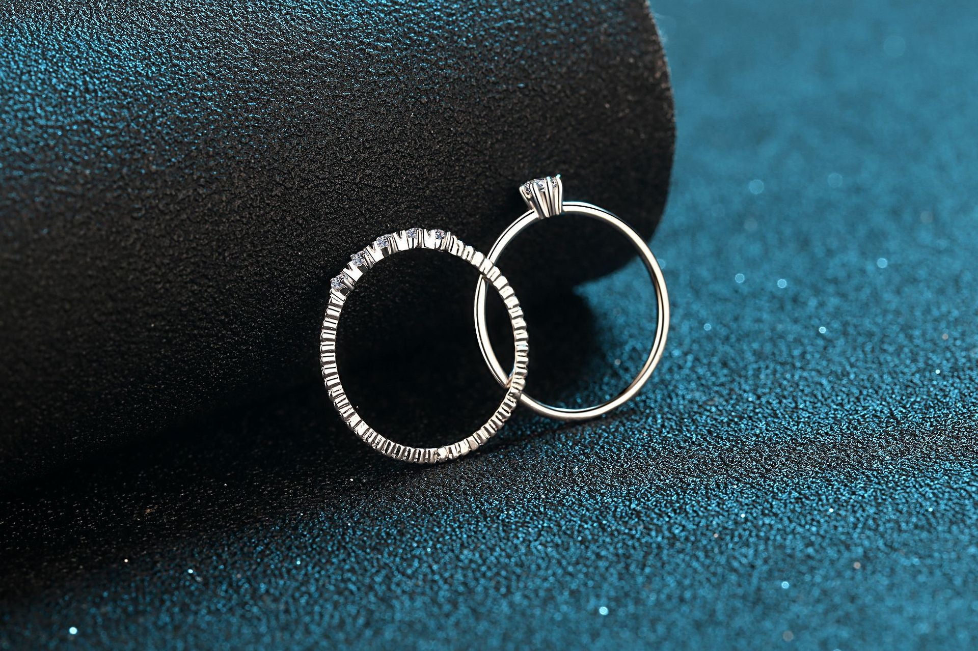 Moissanite Crown Silver Ring