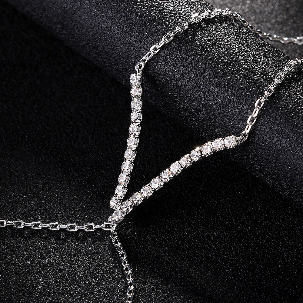V-Finger Double Layer Bracelet – Elegant Minimalist Jewelry