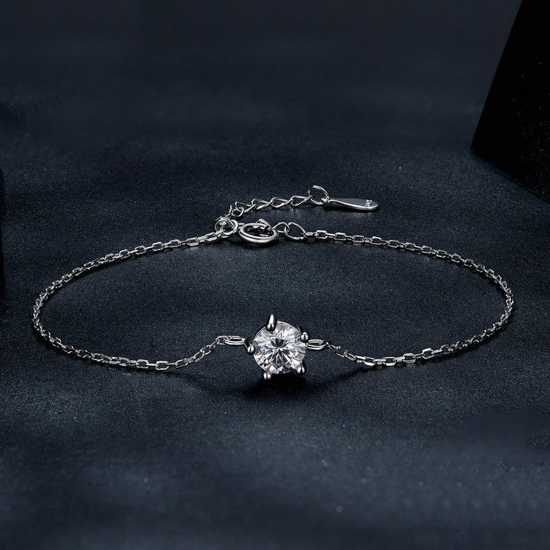 Sparkling Moissanite Bracelet – Certified S925 Sterling Silver Luxury Jewelry