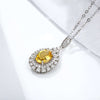 Natural Dan Shaped Topaz Necklace – Feminine Versatile S925 Silver Light Luxury Pendant