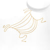 Gilded Drape Shoulder Chain – Geometric Metal Body Jewelry
