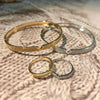 V-Shaped Bracelet and Ring Set – Modern Minimalist Luxury Jewelry