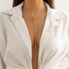 Nexia – Long Knot Drop Chain Necklace