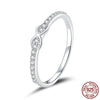 Timeless Infinity Diamond Silver Ring - S925 Sterling Silver
