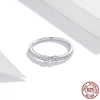 Timeless Infinity Diamond Silver Ring - S925 Sterling Silver