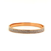 Rosella Trio – Rose Gold Three-Row Crystal Bangle