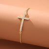 Zircon Cross Bracelet – Elegant Unisex Faith Jewelry
