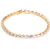Cubic Zirconia Tennis Bracelet – Iced Out Luxury Box Chain Jewelry