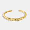 Croissanté Aurelia – 18K Twist-Form Open Bracelet