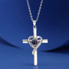 EternaLite Cross – “I Love You” Projection Heart Pendant Necklace