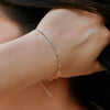 925 Sterling Silver Double Clip Tennis Bracelet – Elegant Women's Jewelry