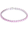 Cubic Zirconia Tennis Bracelet – Iced Out Luxury Box Chain Jewelry