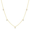 18K Gold Plated Pink Butterfly Charm Necklace – Dainty Clavicle Chain