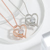 Dovana Hearts – Double Love Zircon Pendant Necklace