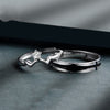 Elegant Minimalist Silver Couple Rings - S925 Sterling Silver