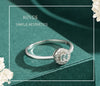 Radiant Baguette Halo Ring - S925 Sterling Silver