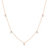 18K Gold Plated Pink Butterfly Charm Necklace – Dainty Clavicle Chain