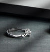 Elegant Minimalist Silver Couple Rings - S925 Sterling Silver