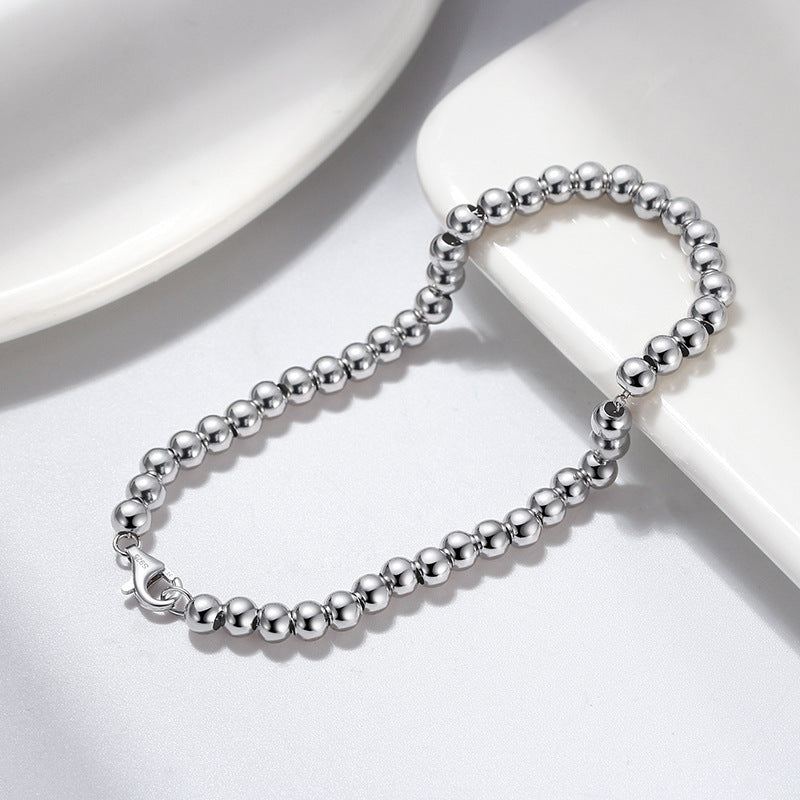 925 Sterling Silver Geometric Bracelet – Unisex Minimalist Jewelry