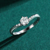 Classic Solitaire Accent Ring - S925 Sterling Silver
