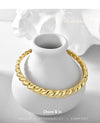 Croissanté Aurelia – 18K Twist-Form Open Bracelet