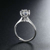 1 Carat Moissanite Silver Ring - S925 Sterling Silver