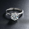 1 Carat Moissanite Silver Ring - S925 Sterling Silver