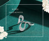 Pavé Snake Wrap Ring - S925 Sterling Silver