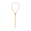 Nexia – Long Knot Drop Chain Necklace