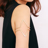 Sculpted Apex Arm Cuff – Bold Geometric Triangle Armband