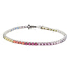 Color Zircon Tennis Bracelet – Trendy Unisex Luxury Jewelry