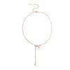 Tied Grace – Pearl Bowdrop Pendant Necklace