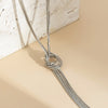 Nexia – Long Knot Drop Chain Necklace
