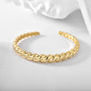 Croissanté Aurelia – 18K Twist-Form Open Bracelet