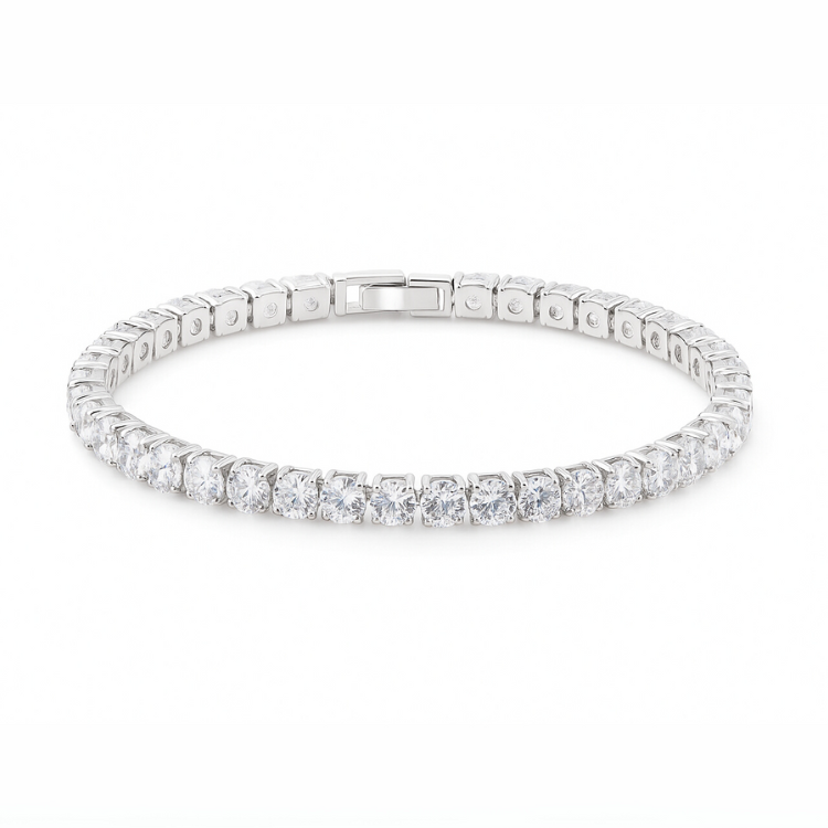 S925 Sterling Silver Chain Bracelet – Timeless Women's Hip-Hop Jewelry