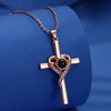 EternaLite Cross – “I Love You” Projection Heart Pendant Necklace