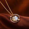 Romantic Planet Labradorite Necklace – Celestial 925 Sterling Silver Jewelry