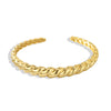 Croissanté Aurelia – 18K Twist-Form Open Bracelet