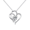 Dovana Hearts – Double Love Zircon Pendant Necklace