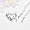 Heart Urn Necklace for Ashes – 925 Sterling Silver Cremation Jewelry Necklace Urn