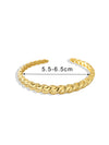 Croissanté Aurelia – 18K Twist-Form Open Bracelet